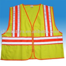 100% poliéster Veste de segurança reflectora de alta visibilidade